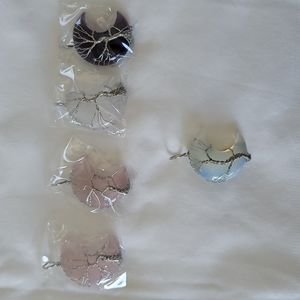 Rose Quartz Moon Pendant